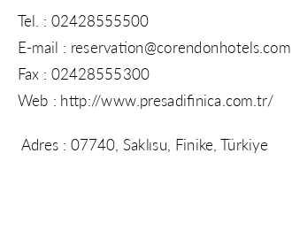 Fun&Sun Club Di Finica Hotel & Suites iletiim bilgileri